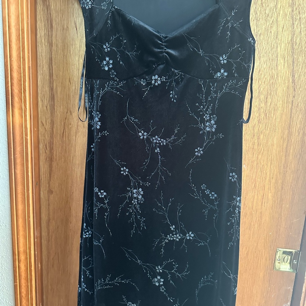 CDC Black Floral Maxi Dress